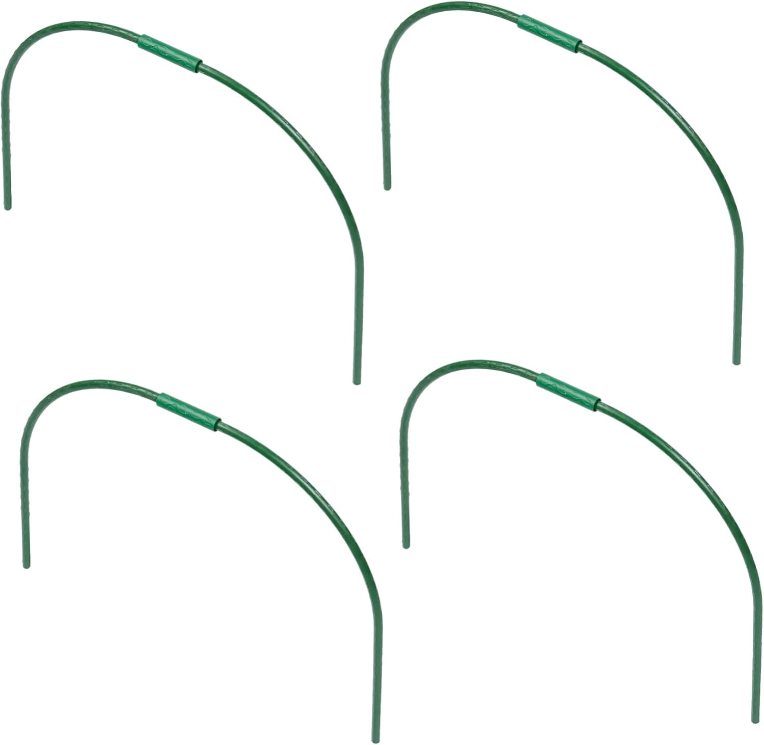 Grüne Stahl-klemmbügel, Regen- Und Rostbeständig, Bogenförmig, 4er-set Für Balkon Und Garten Im Winter