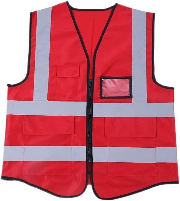 Mehrfarbige Reflektierende Weste Für Sicherheit Und Schutz - Bequeme Und Funktionelle Weste (fluoreszierendes Grün) (fluoreszierendes Grün)