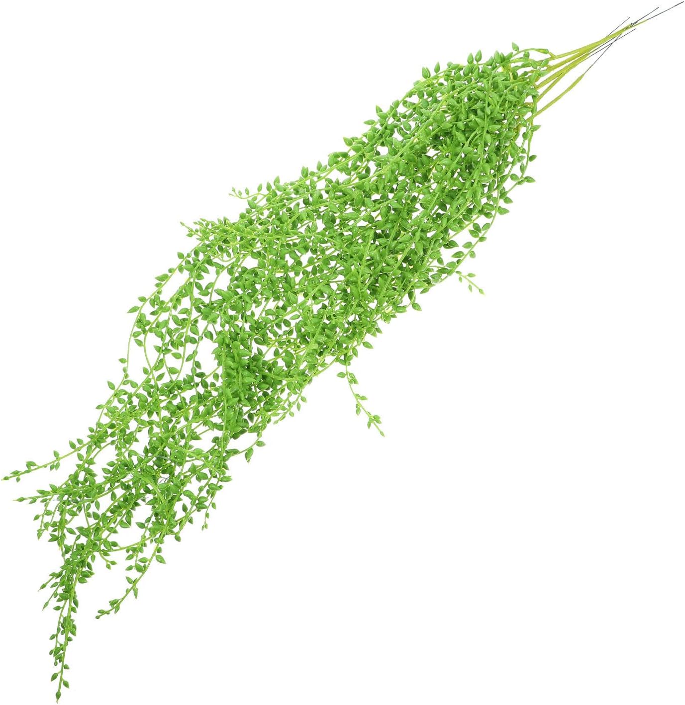6 Künstliche Hängepflanzen, Grüner Kunststoff, Künstliche Ranken, Pflegeleichte Wanddekoration Für Wohnzimmer, Schlafzimmer, Büro
