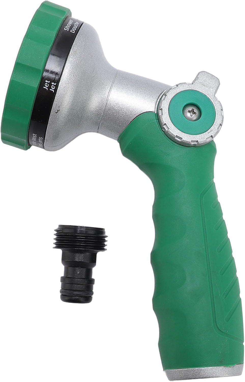 Hochdruck-gartenschlauchdüse, Robuste Sprühdüse Mit 6 Einstellbaren Sprühmodi, Daumen-durchflussregelung, Ergonomischer Und Rutschfester Griff