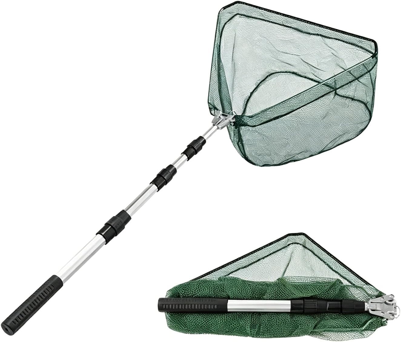 Ausziehbarer Teleskop-kescher, 130 Cm Faltbarer Kescher, Angelzubehör Für Teiche, Bäche, Seen Und Bootsangeln