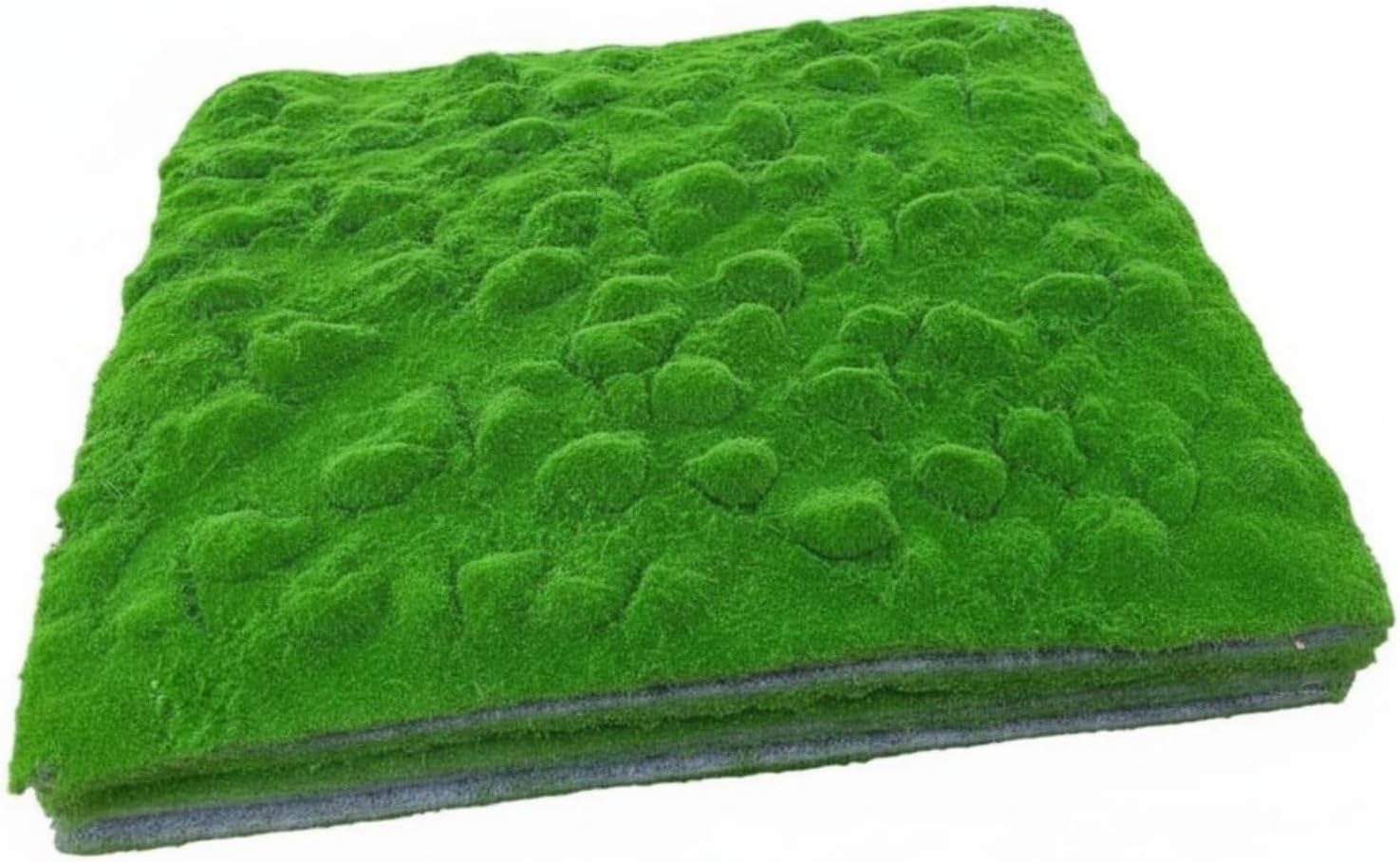 Dekoratives Grünpaneel, Künstliche Flechtenmatte, Synthetisches Laub, Moosimitat, Gepflegtes Aussehen, 1 M X 1 M, Vollständig Grün Geprägtes Moos