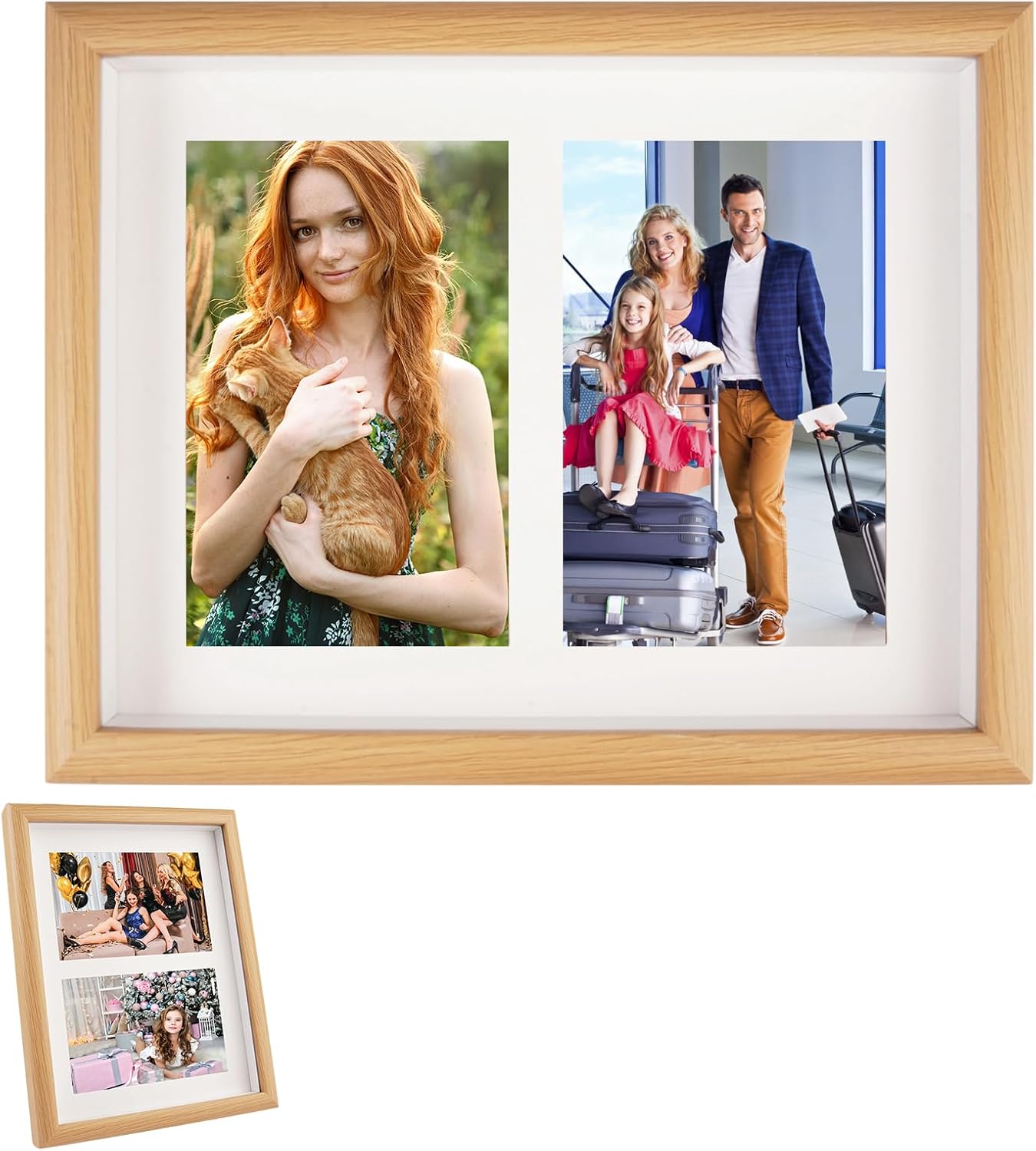 Collage-rahmen Für Fotos Im Format 21 X 26,5 Cm, Für Zwei Fotos Im Format 13 X 18 Cm