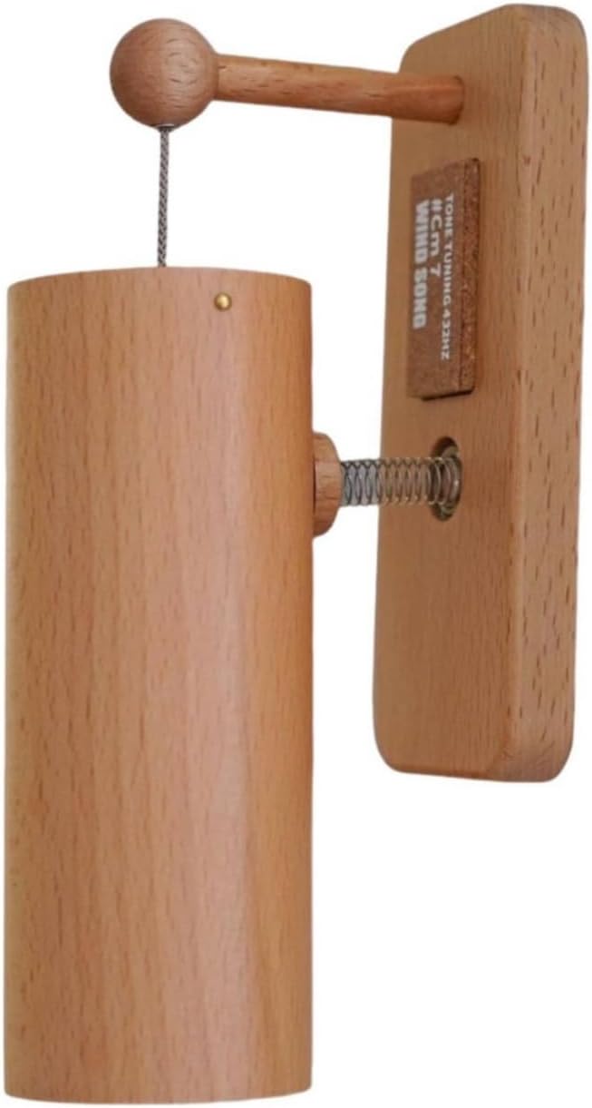 Wandklingel Aus Holz, Mechanische Türklingel, Dekoratives Instrument Aus Buche Und Legierung, Klarer Klang, Keine Elektronik, Geeignet Für, Stil Bis 1