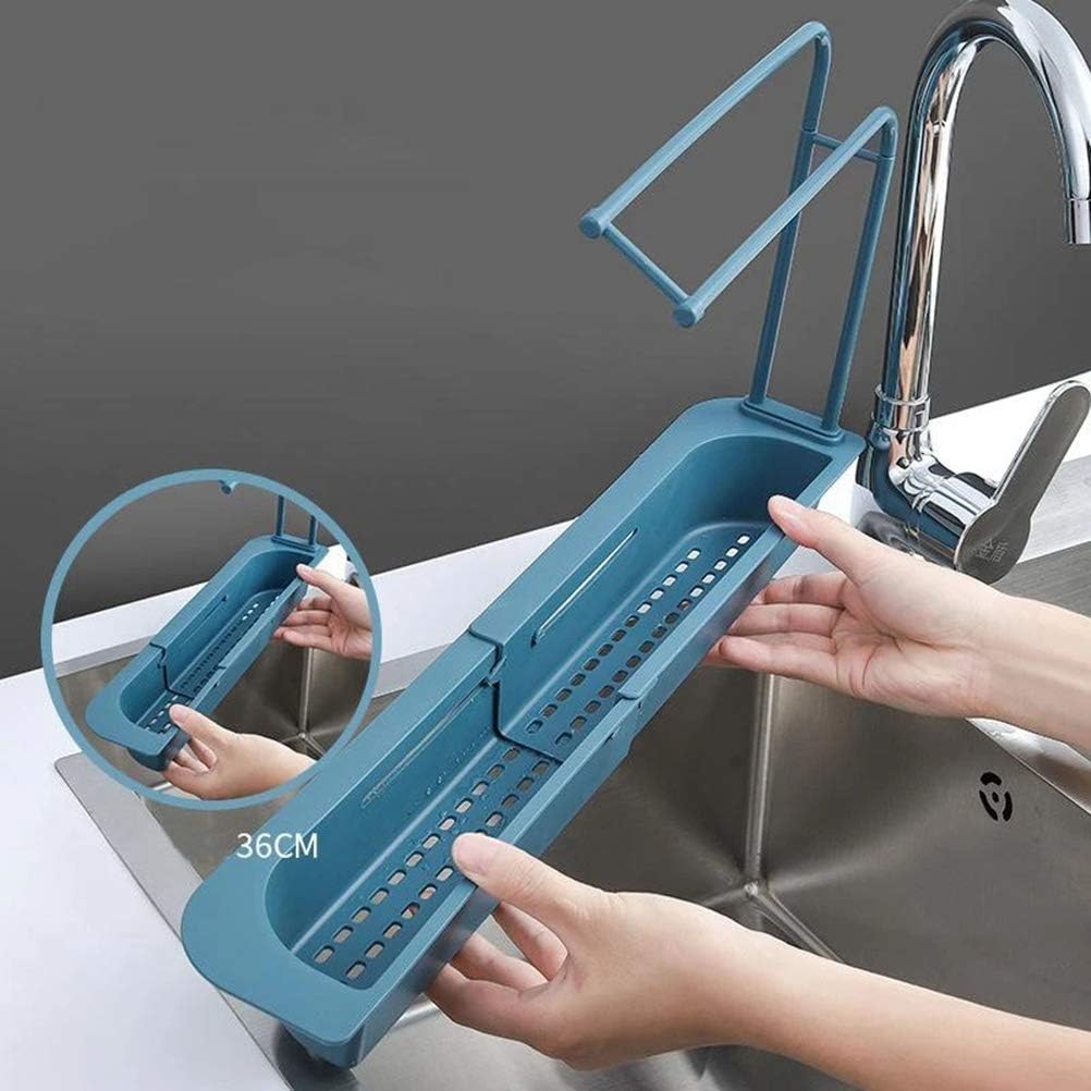 Teleskop-spülbeckenablage, Innovative Aufbewahrungslösung Für Küchenabflüsse In Verschiedenen Spülbeckengrößen (hellgrau)