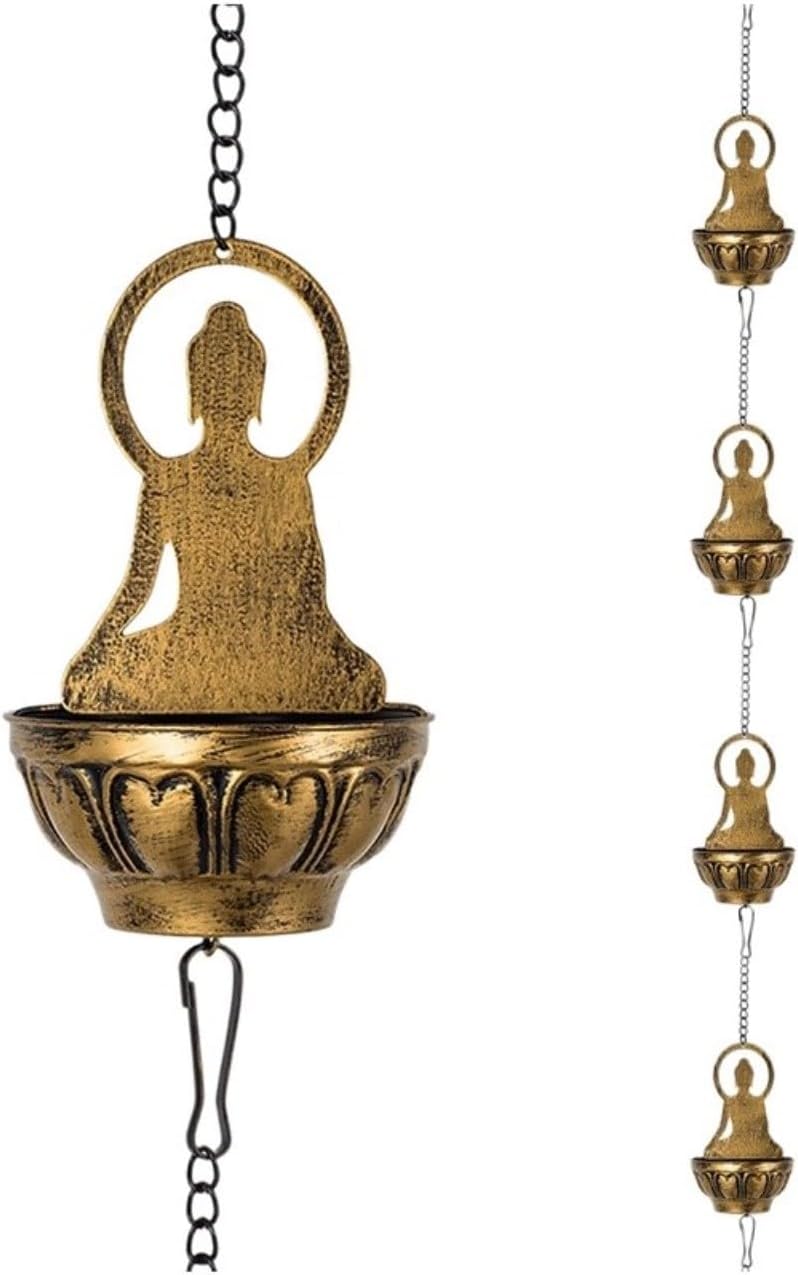 Buddha-regenrinnenkette, 31,1 M, Verstellbare Metalldekoration