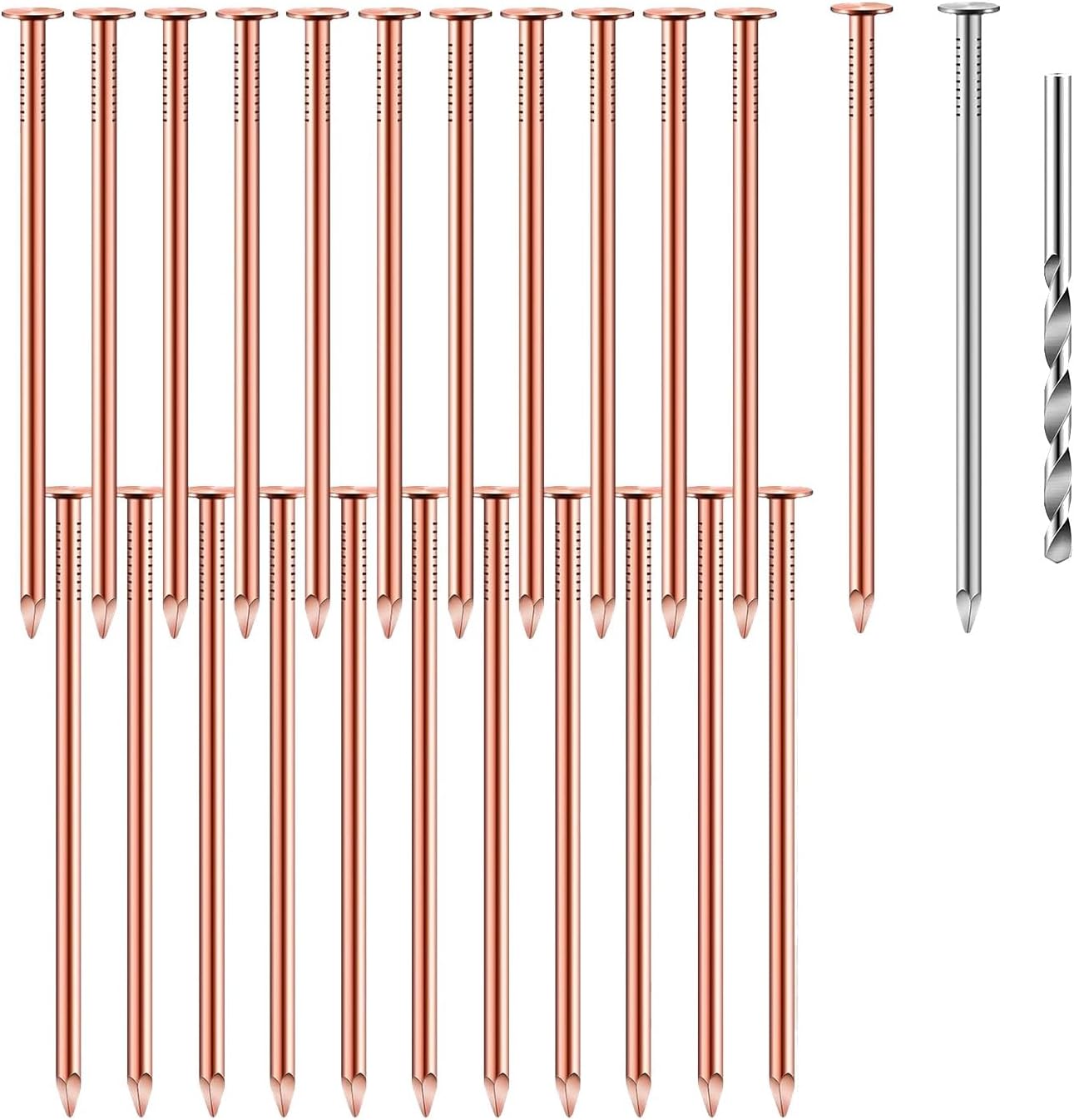 Packung Mit 25 Reinen Kupfer-baumnägeln, 8,9 Cm Reine Kupfernägel In Großpackung, Baumstumpfentfernungsspitzen