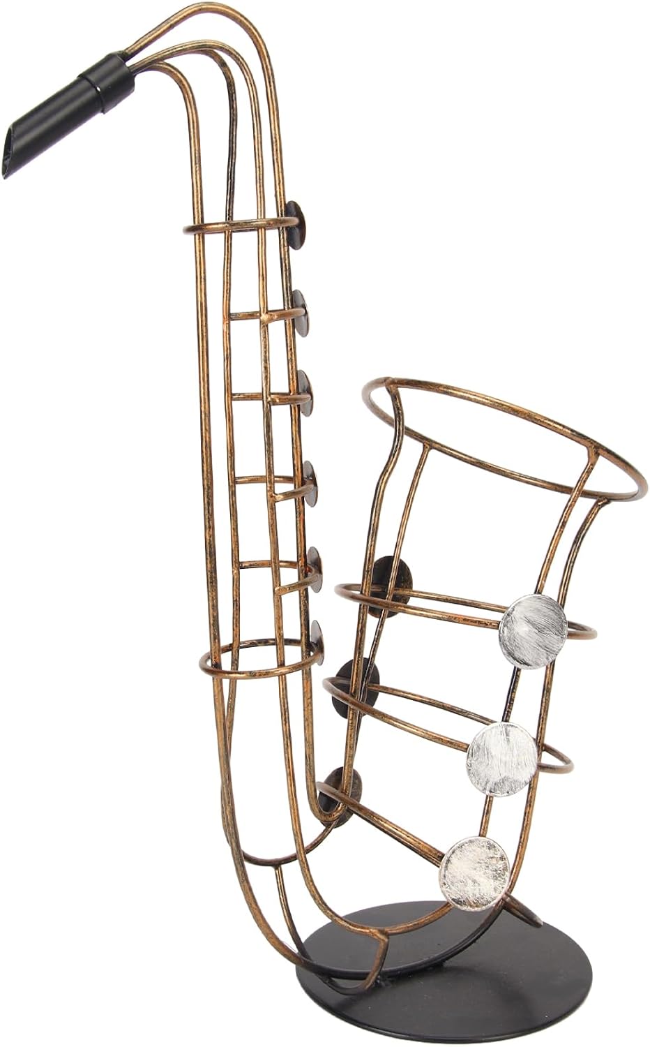 Saxophon-weinregal, Kreativer Flaschenhalter Aus Metall, Lebendige Retro- Und Modische Skulptur Für Zuhause, Küche, Büro, Spind, Bardekoration