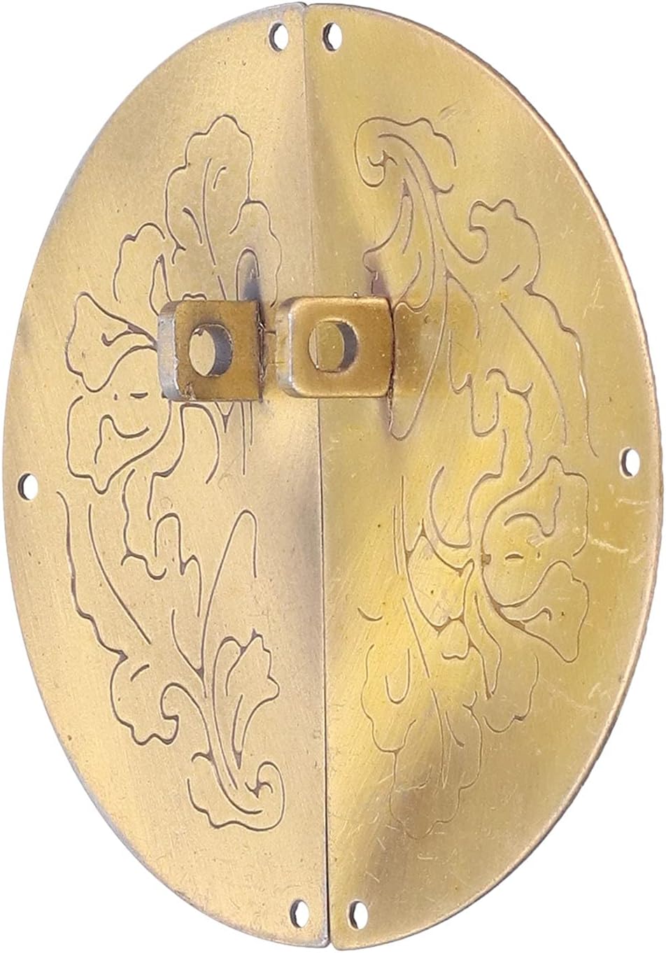 Runder Retro-schrankknopf, Gravierter Eisengriff, 7,4 X 7,4 Cm, Mit Befestigungsschrauben Für Kleiderschrankschubladen