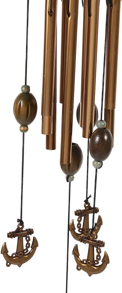 Vintage-windspiel Aus Metall, 57 Cm (22,6 Zoll) Groß, Zum Aufhängen An Fenster, Tür Oder Garten, Mit Sanftem Klang