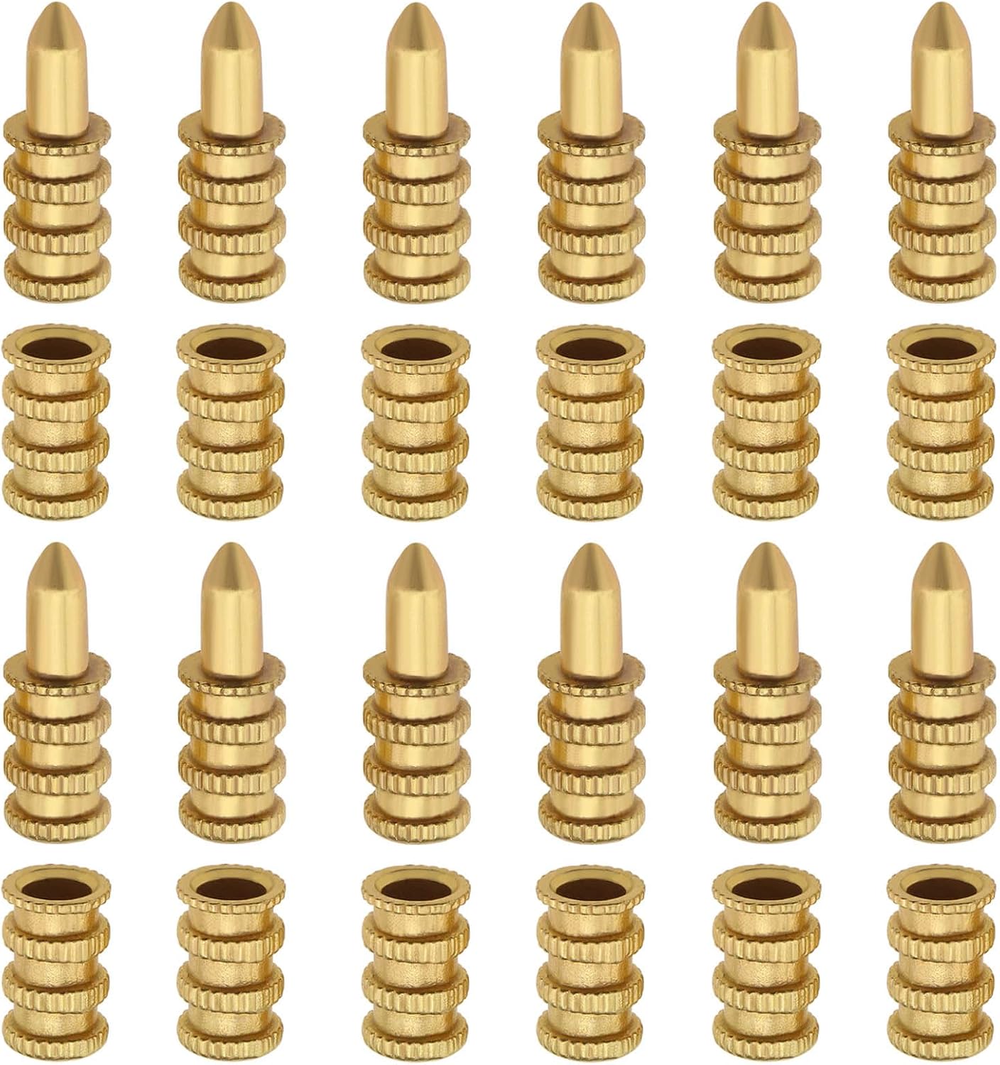 20 Tischbolzen-hülsenverbinder, Präzisionsbohrung, Zentrierpunkt, Kupferset Für Esstische, Riegel, Dübelstifte, Holzmöbel, Schränke, Tische, Stühle