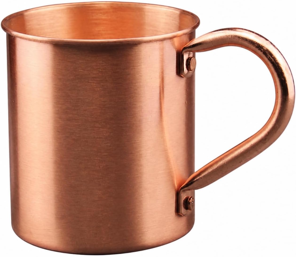 Kupferbecher Mit Kupfergriff Und Silberner Innenseite, Dickwandig, Für Kaffee, Barkeeper