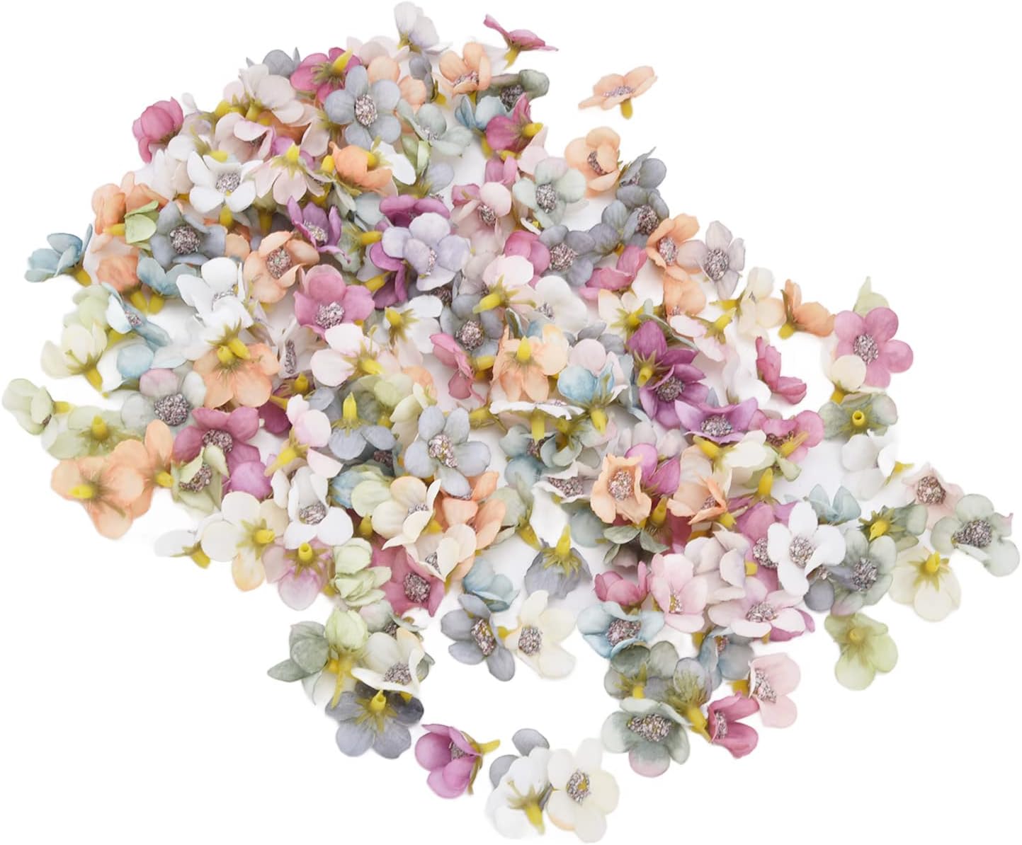 Kleine Stoffblumenköpfe Für Hochzeiten, 200 Stück, 2,5 Cm, Diy-kunstblumen Für Hochzeiten, Geburtstage, Taufen Und Als Heimdekoration