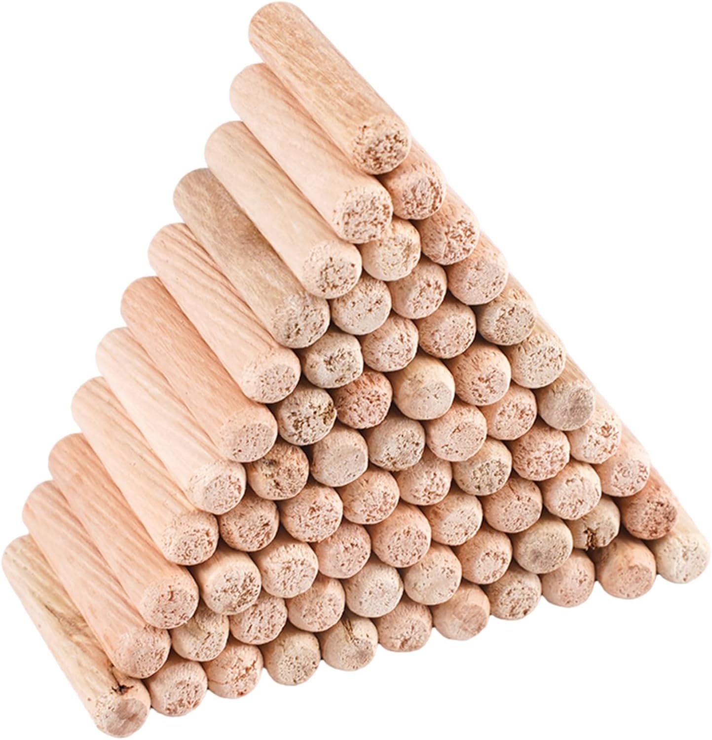 500 Stück Holzdübel, 8 X 40 Mm Holzdübel Mit Diagonalen Nuten
