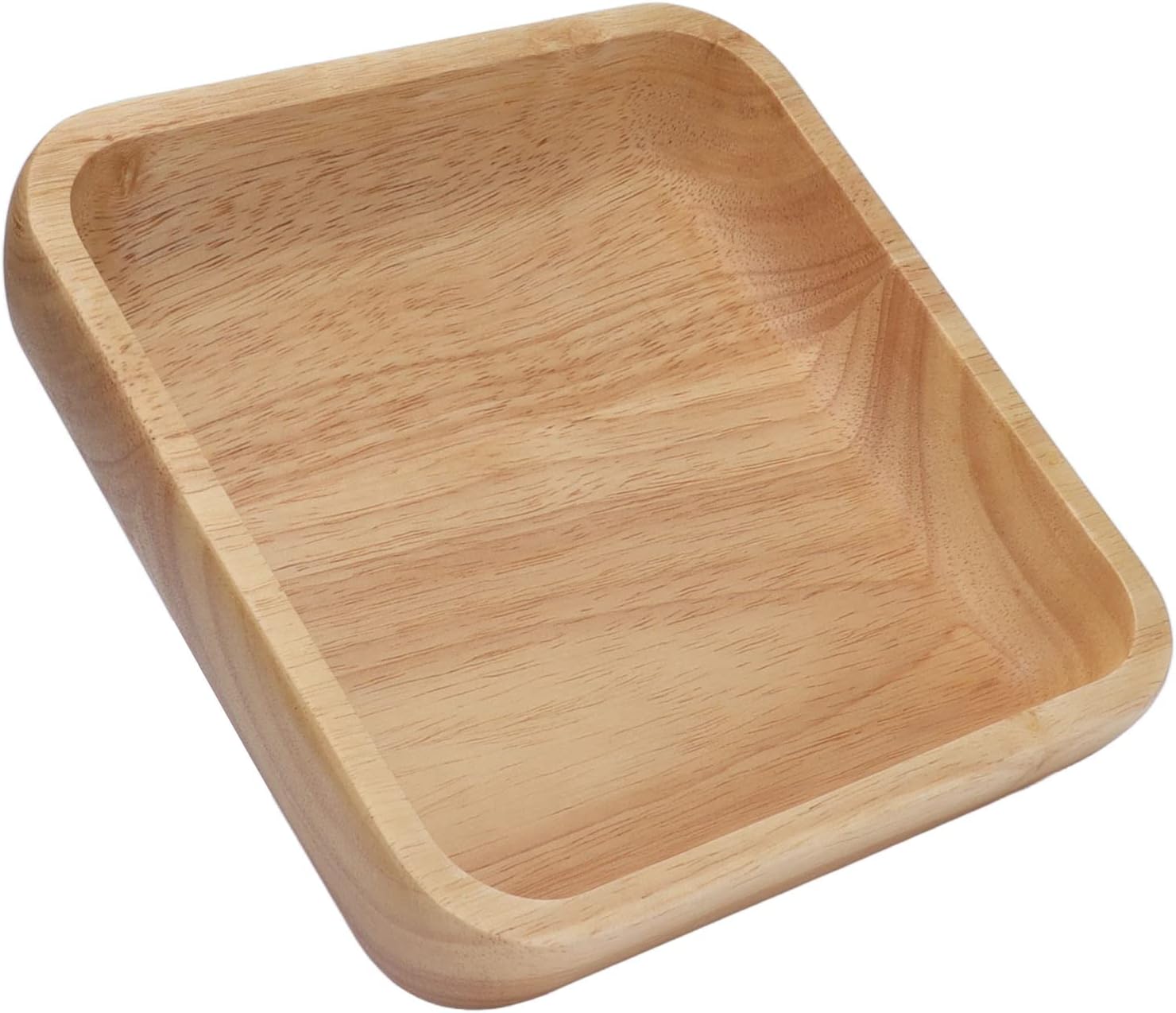 Salatschüssel Aus Natürlichem Gummibaumholz, Handgefertigte Servierschüssel Für Trockenfrüchte, Nüsse, Gemüse, Partys, Familienfeiern Mit Exquisitem Aussehen