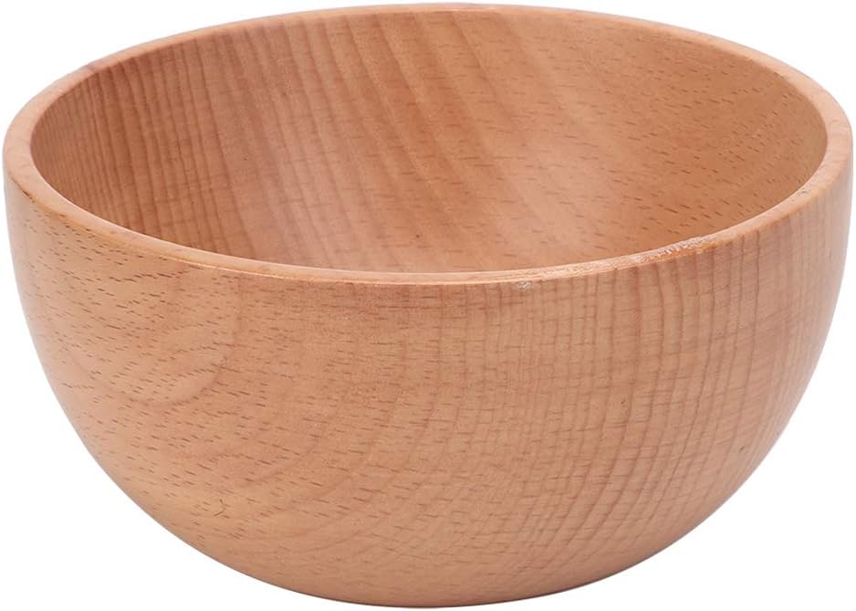 Suppenschüssel Aus Naturholz Mit Glattem Rand, Handgefertigte Reis- Und Salatschüssel, Leichte Camping-essschüssel Für Küche, Restaurant, Empfang (mittlere Größe 12 X 6 Cm)
