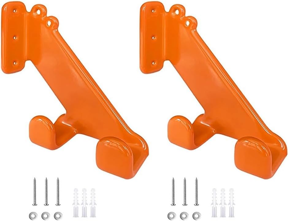 20 Cm Hoher, Rostfreier, Orangefarbener Gartengerätehalter