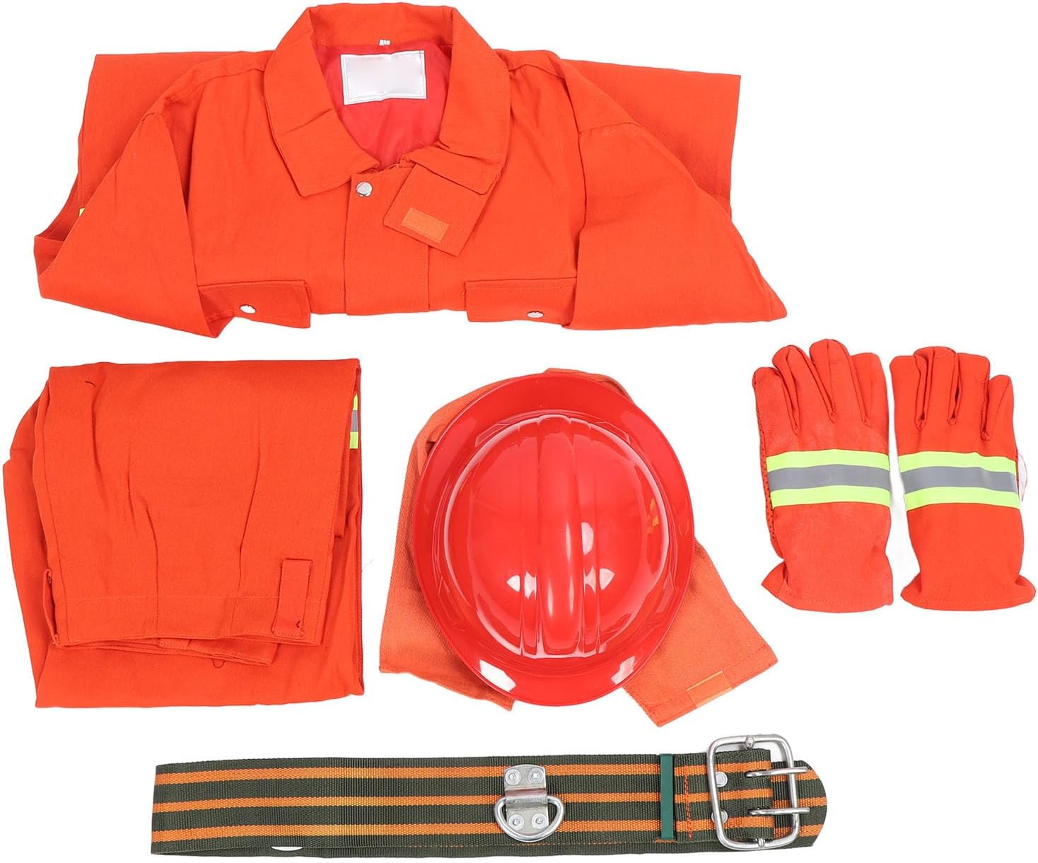 Feuerbeständige Arbeitsoveralls Mit Wärmeschutz, Flammhemmende Ausführung Für Industrie- Und Baueinsätze, Gut Sichtbare Reflektierende Kleidung (xxxl)
