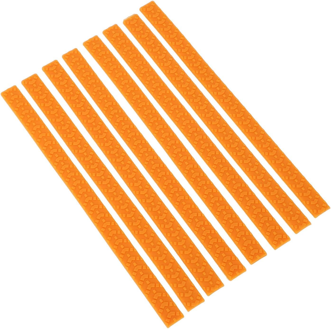 Stück Wasserdichte Silikon-kofferradabdeckungen – Geräuschdämpfende Schutzhüllen Für Kofferrollen, Universelle Passform, Einfache Montage (orange)