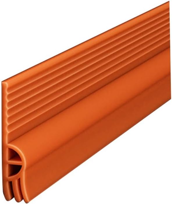 M Abwaschbares Türdichtungsband, Gewelltes Design (orange)