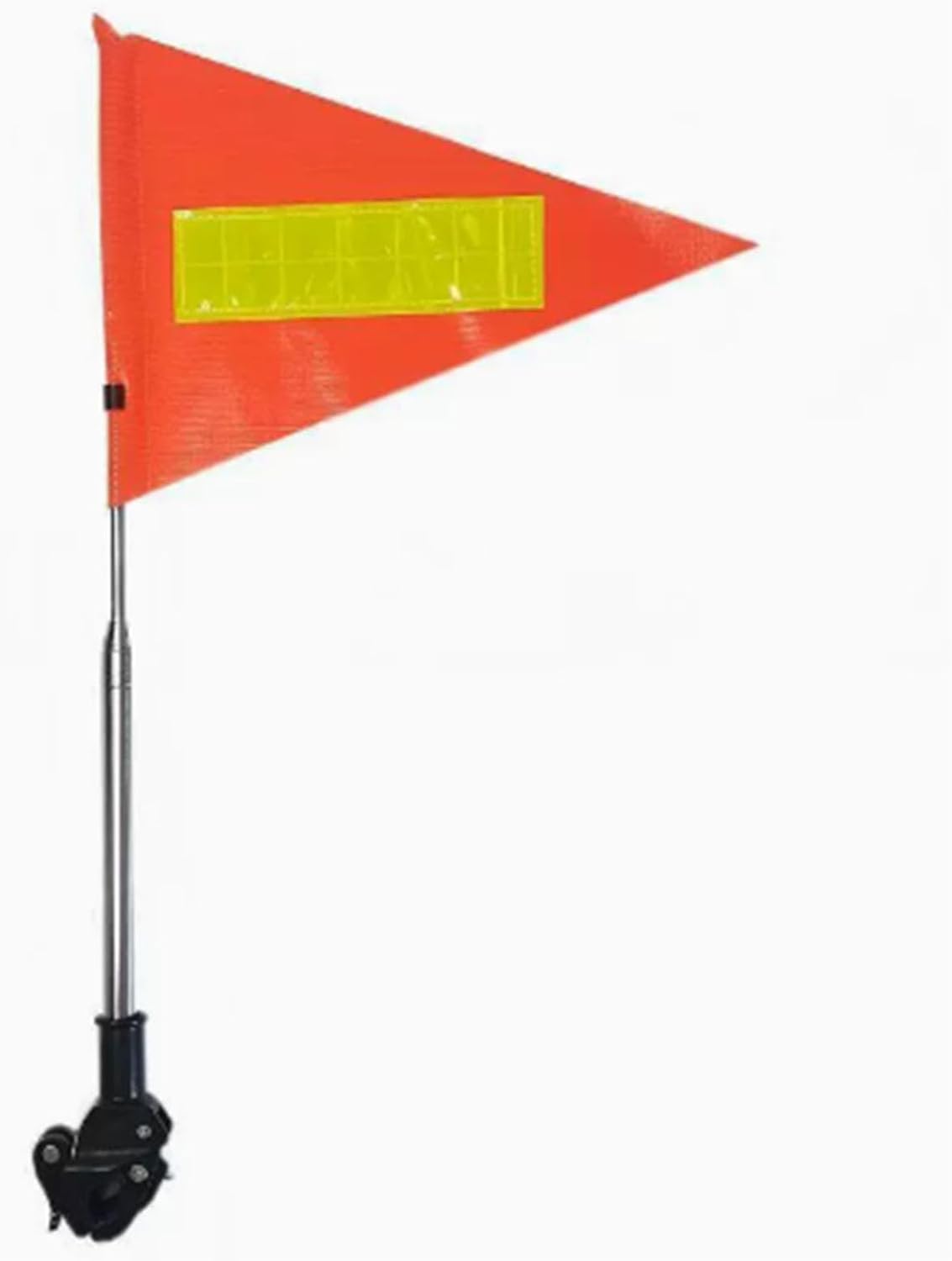 Fahrradsicherheitsfahne Mit Reflektorstreifen, Verstellbar Von 30 Bis 160 Cm