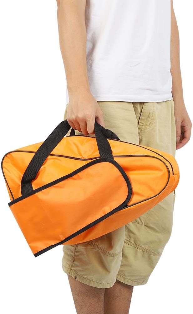 Kettensägen-tragetasche Aus Orangefarbenem Oxford-gewebe Mit