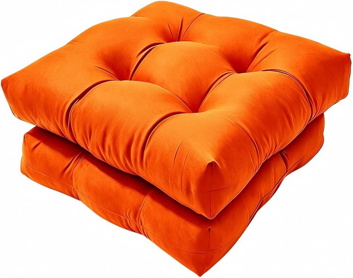 2-teiliges Galte-stuhlset (quadratisch), Weich Gepolstert, Robust, Für Balkon, Orange, Wasserdicht