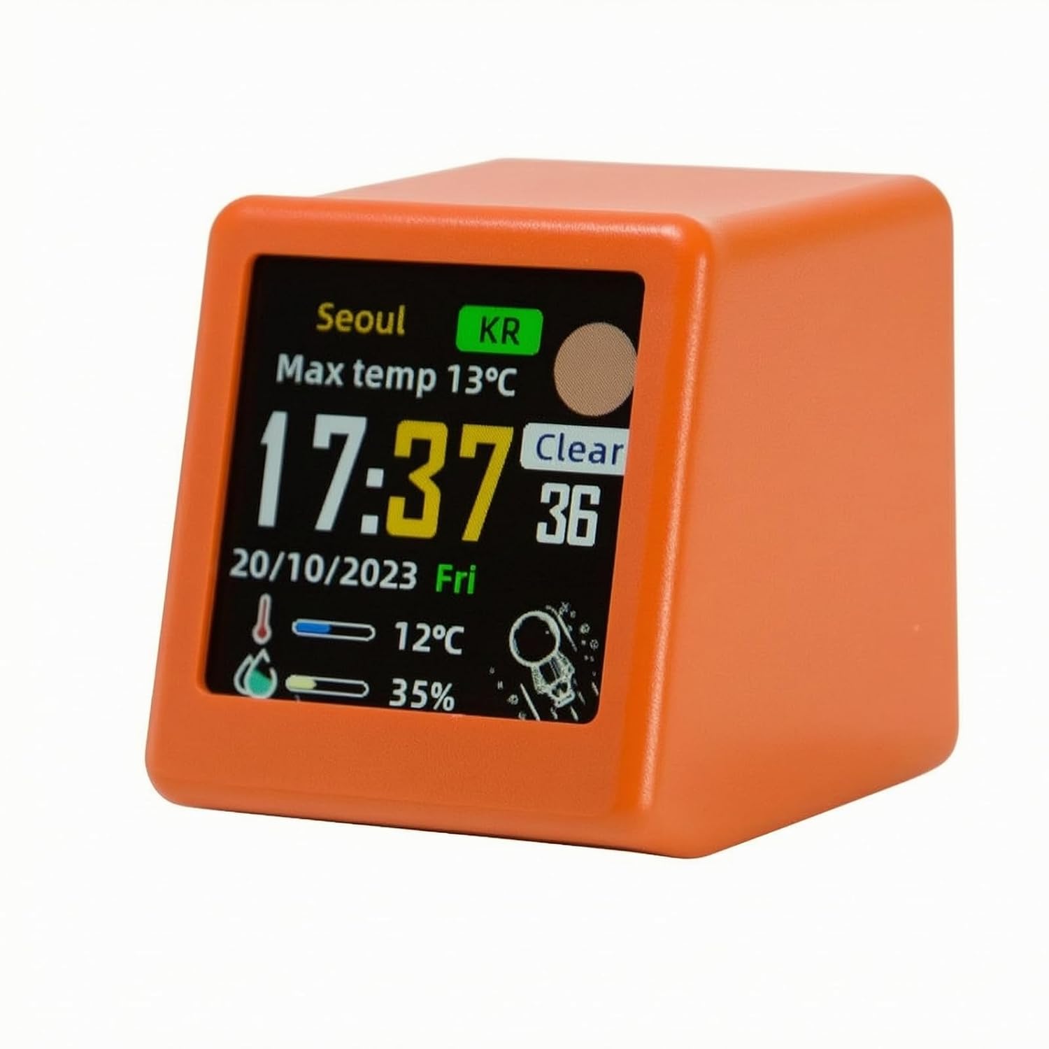 Wetterstations-display, Orange