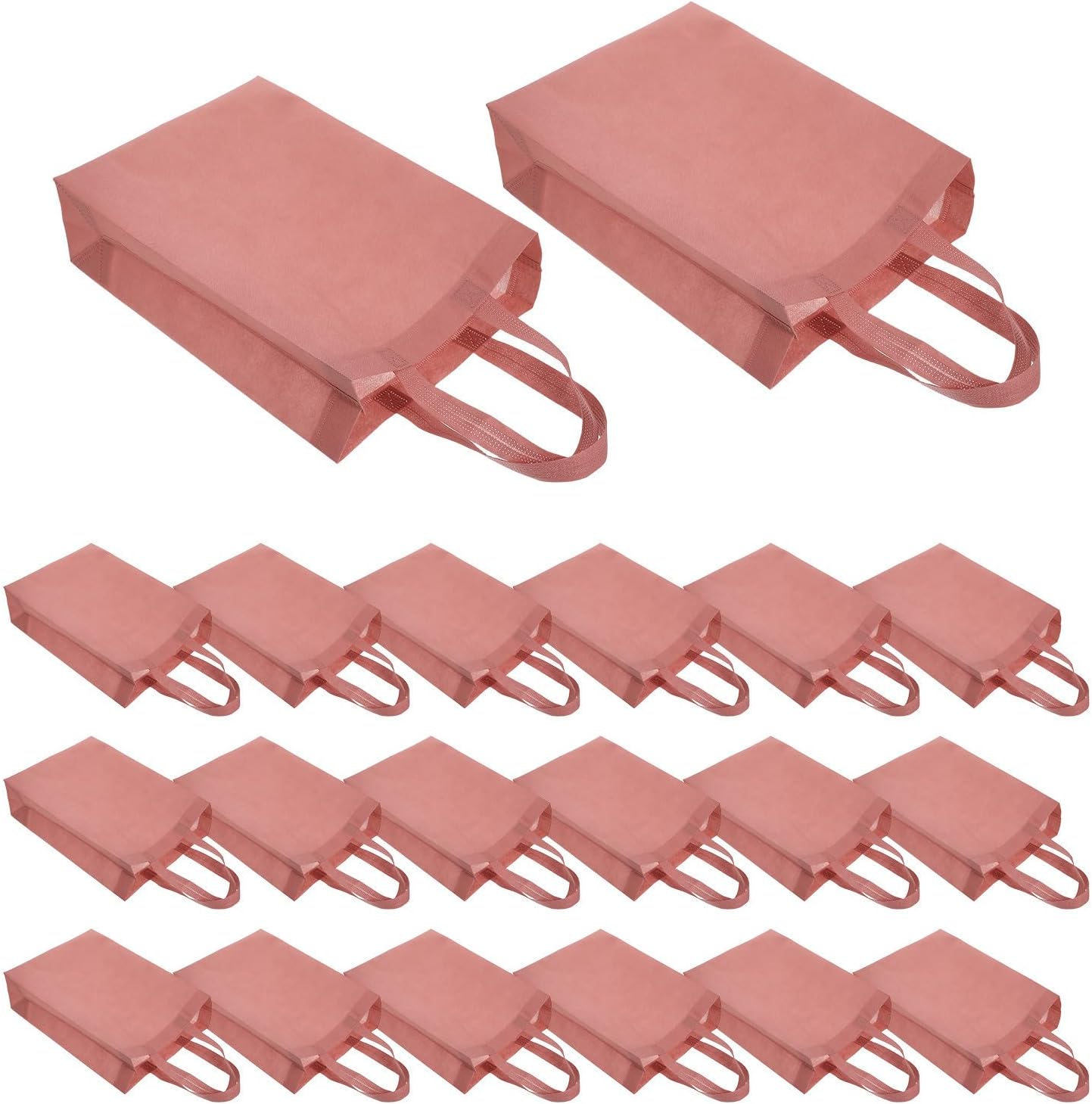 Packung Mit 20 Vlies-einkaufstaschen, Leicht Und Strapazierfähig, Für Den Täglichen Einkauf Und Kleine Unternehmen, Mit Stabilen Und Faltbaren Griffen