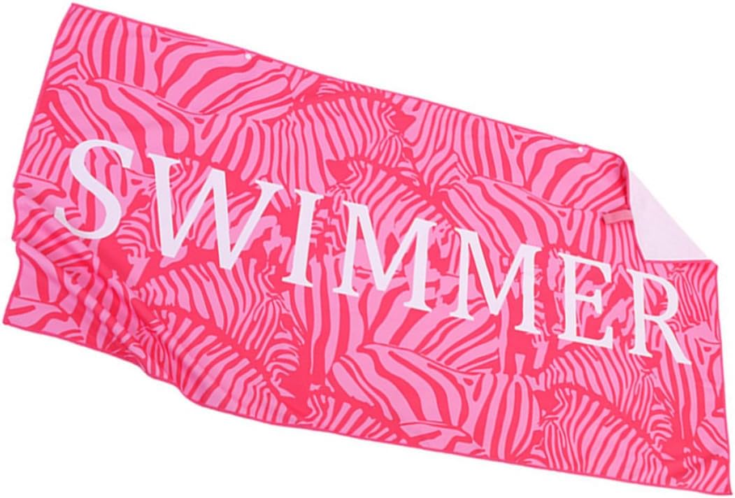 Sommerliches Strandtuch Mit Print, Mikrofaser, Schnelltrocknend, Rosa