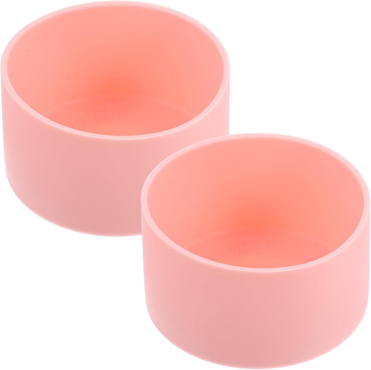 Set Mit 2 Pinkfarbenen Silikonhüllen Für Wasserflaschen Und Glasflaschen, Praktischer Und Dekorativer Schutz Vor Stößen Und Kratzern