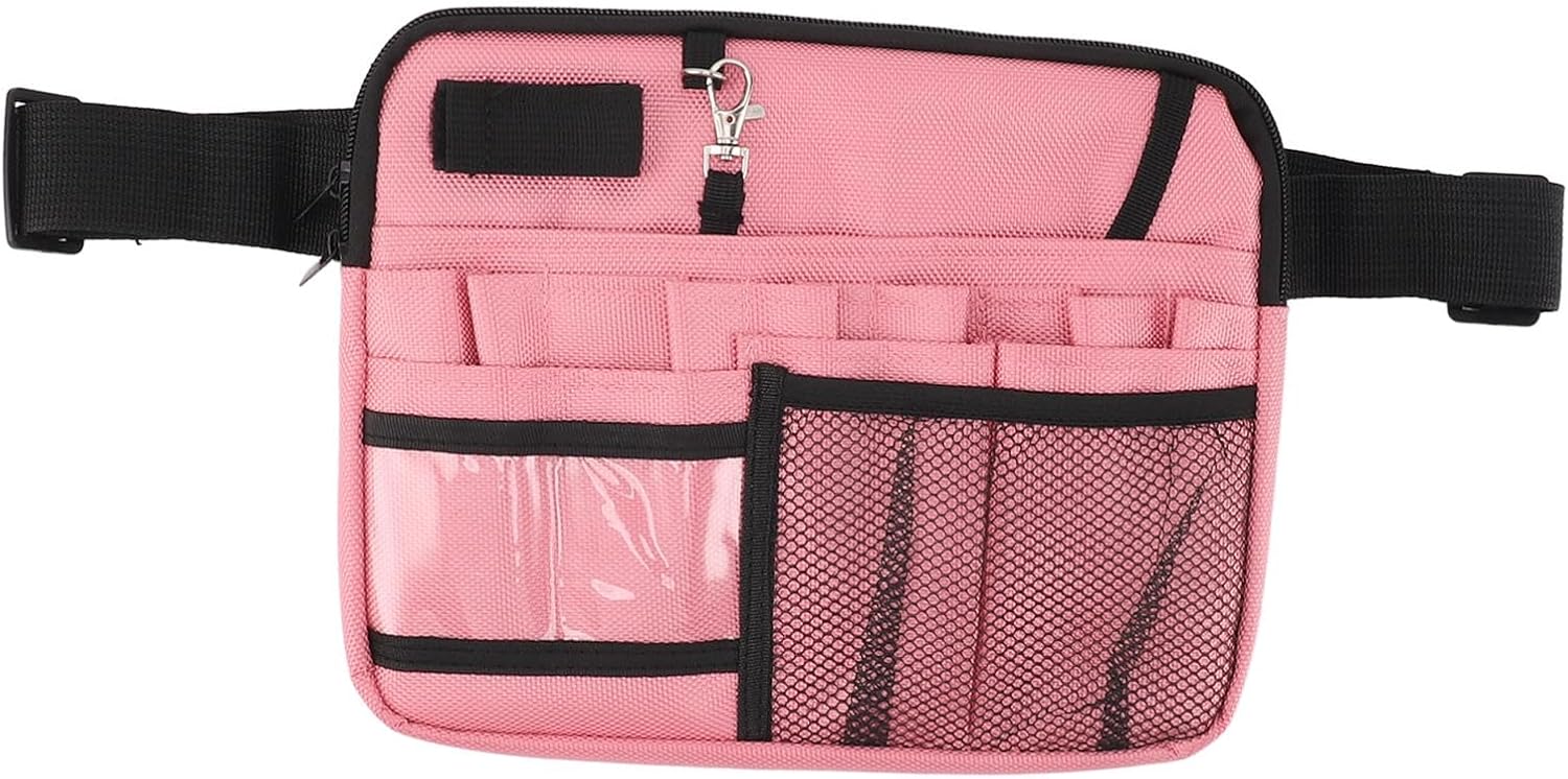 Gürteltasche Für Pflegekräfte – Mehrteilige Hüfttasche Für Medizinisches Zubehör, Verstellbarer Gürtel, Ideal Für Pflegekräfte Und Ärzte, Aus Rindsleder