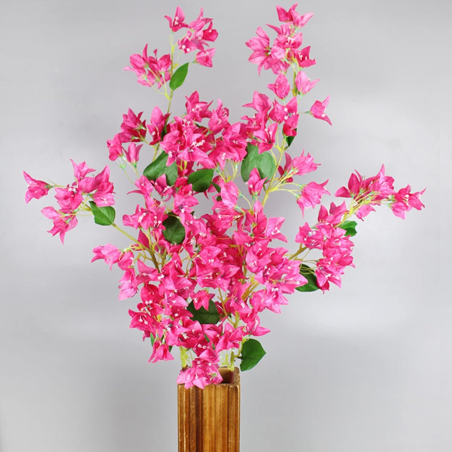 Künstliche Bougainvillea-zweige Aus Seide, 120 Cm, Künstliche Rote Rosen Mit Drahtstielen Für Hochzeitsdekoration