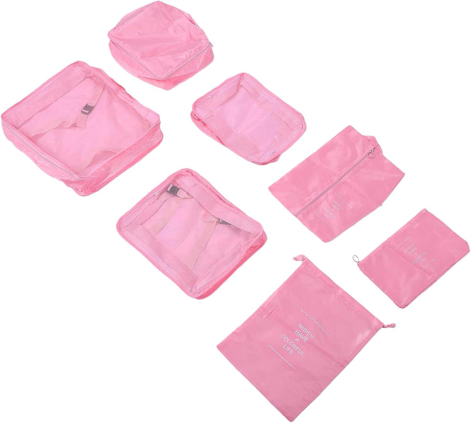 Reisegepäck-organizer Aus Polyester, Packwürfel Mit Netzgewebe Und Schuhbeutel Für Koffer Und Kleiderschrank