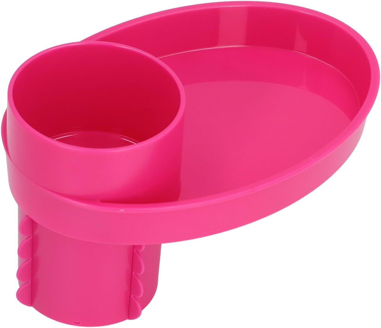 Tragbares Snacktablett Fürs Auto Mit Drehbarem Getränkehalter (pink)