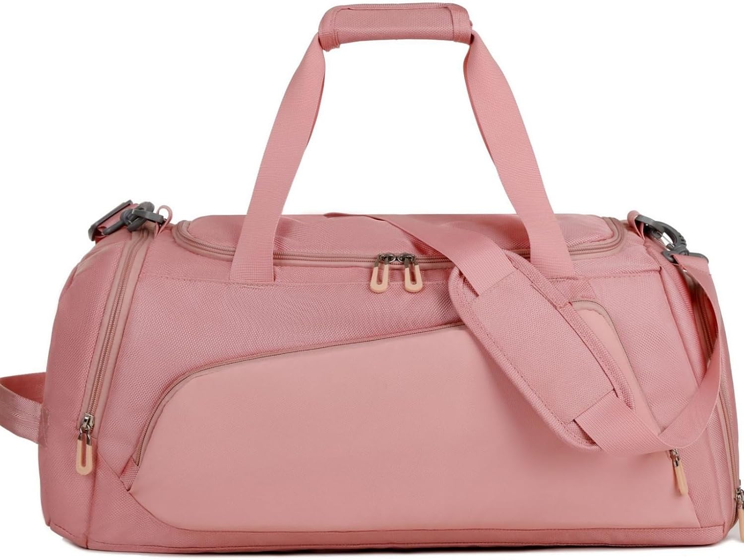 Sporttasche Mit Schuhfach, Wasserabweisend, Multifunktionale Sporttasche, Reisegepäck, Stil 2, Rosa, Farbe 2