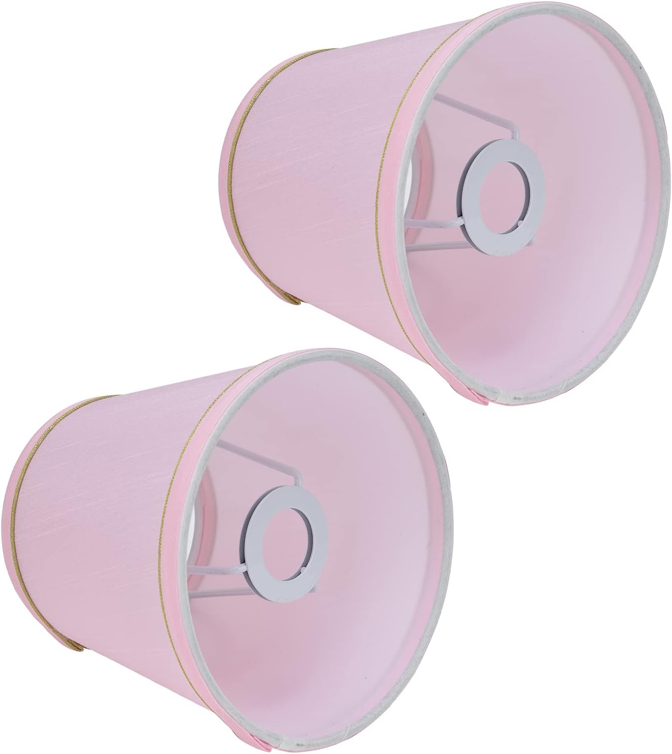 E14 Lampenschirm, Rosa, Europäischer Stil, 2er-set