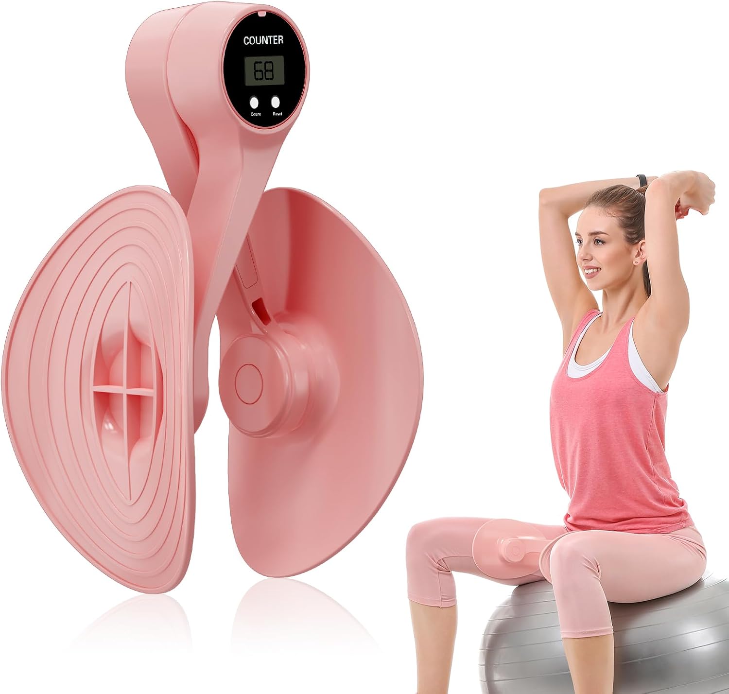 Hüfttrainer, Beckenbodentrainer Für Frauen, Beckenbodentraining Zur Straffung Und Korrektur Der Beckenbodenmuskulatur/rückbildungstraining, Bein- Und Armtrainingsgerät Für Zuhause/fitnessstudio/yoga