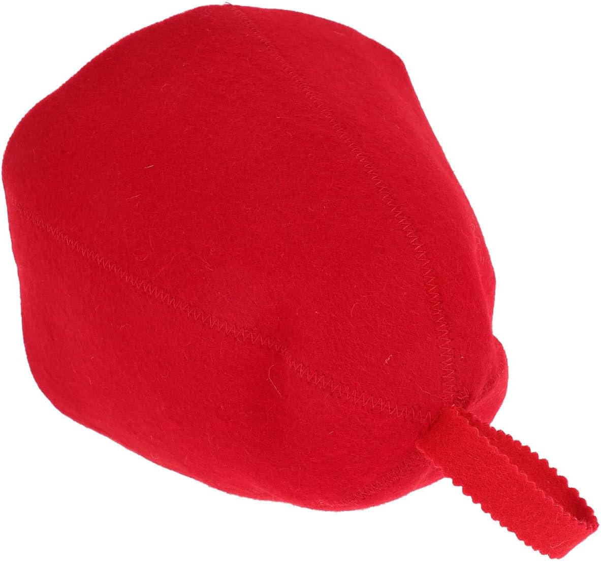 Saunahaube Und Temperaturzirkulation Für Damen Und Herren, Roter Filz, Angenehme Wasseraufnahme, Sauna-dampfbad
