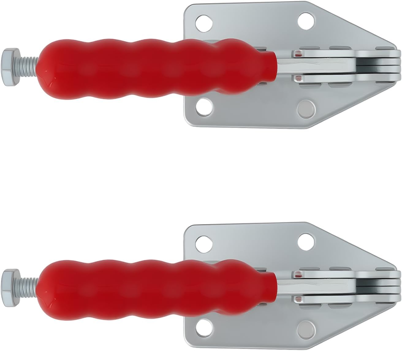 Set Mit 2 Schnellspannklemmen, 180 Kg Tragkraft, 30 Mm Hub, 144,5° Winkel, Für Die Holzbearbeitung, Positionierung An Tischkreissägen