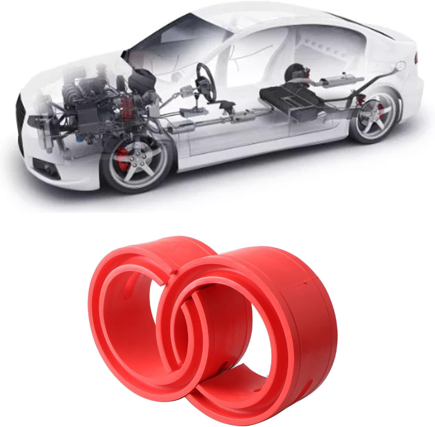 Stück Stoßstangenfeder-gummipuffer Power Cushion Schraubenfeder-abstandshalter - Flexible Stoßdämpfung Für Fahrschutz Und (c)