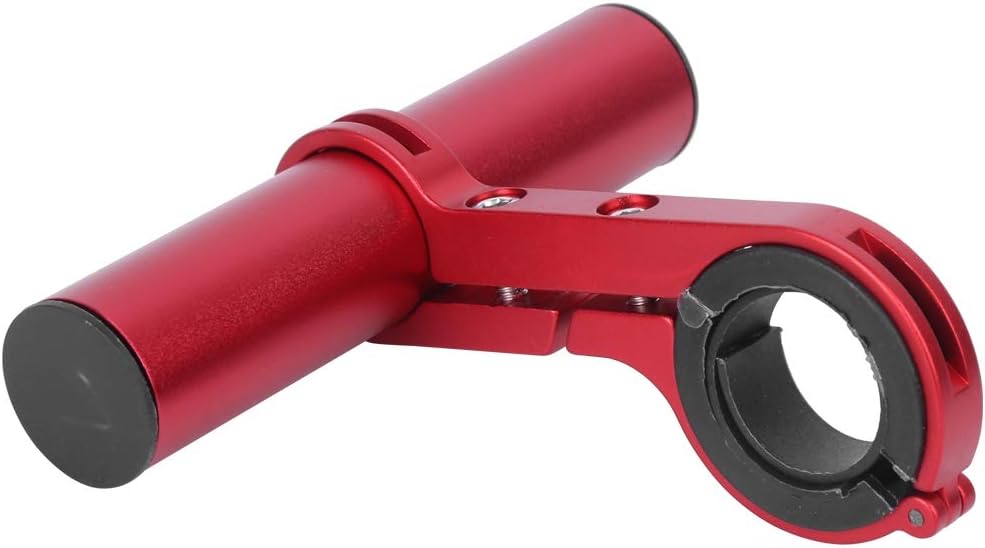 10 Cm Lenkerverlängerung Aus Aluminiumlegierung Für Fahrräder, Taschenlampenhalterung Für Fahrradzubehör, Handykamera, Schwarz (rot)