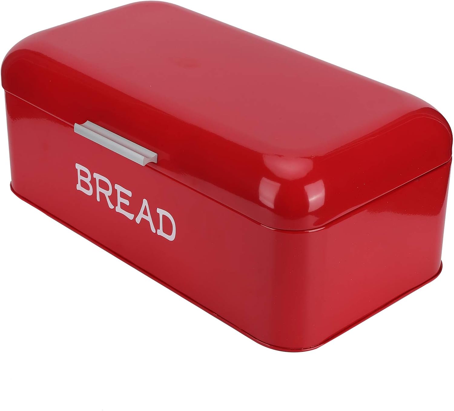 Roter Brotkasten, Großer Vorratsbehälter Aus Eisen Mit Rutschfestem Boden Für Küche Und Bäckerei