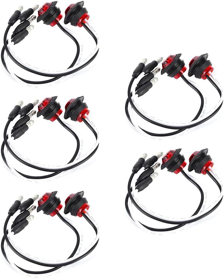 Led-seitenmarkierungsleuchte Mit 12v-anschluss, Für Auto, Lkw, Yacht (rot)