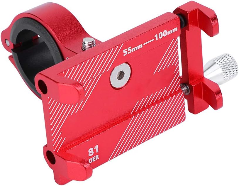 Universelle Fahrrad-handyhalterung, Aluminiumhalterung (rot)