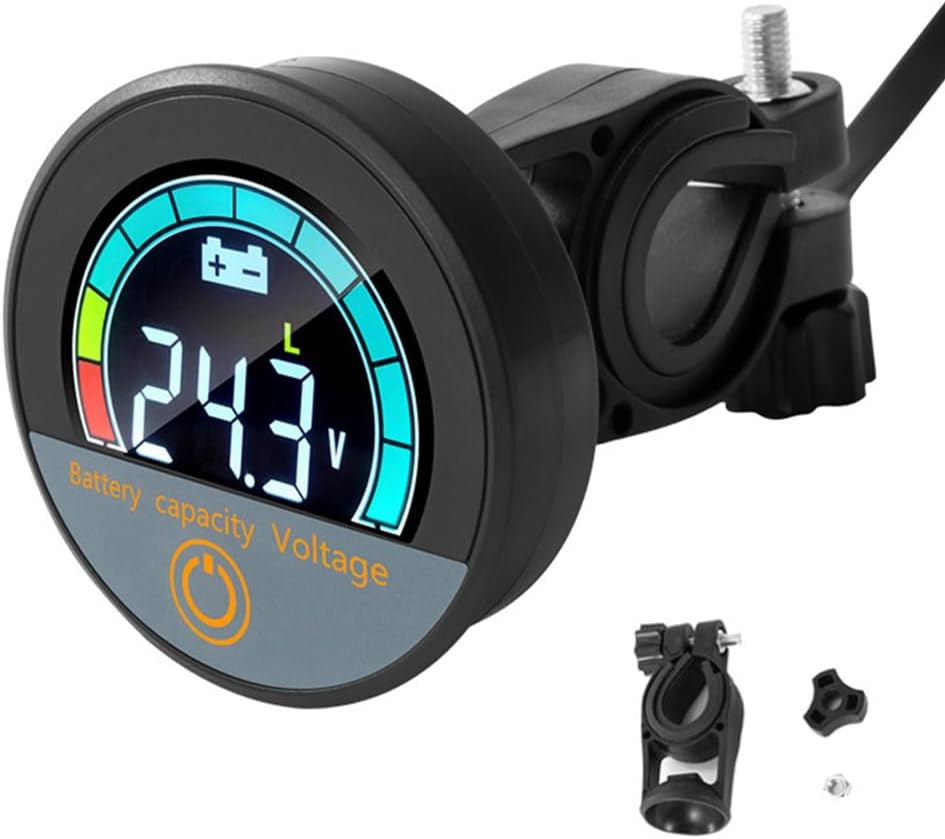 5918 Dc8-100v Wasserdichtes Digitales Rundvoltmeter Batteriekapazität Kfz-spannungsmonitor Tester B