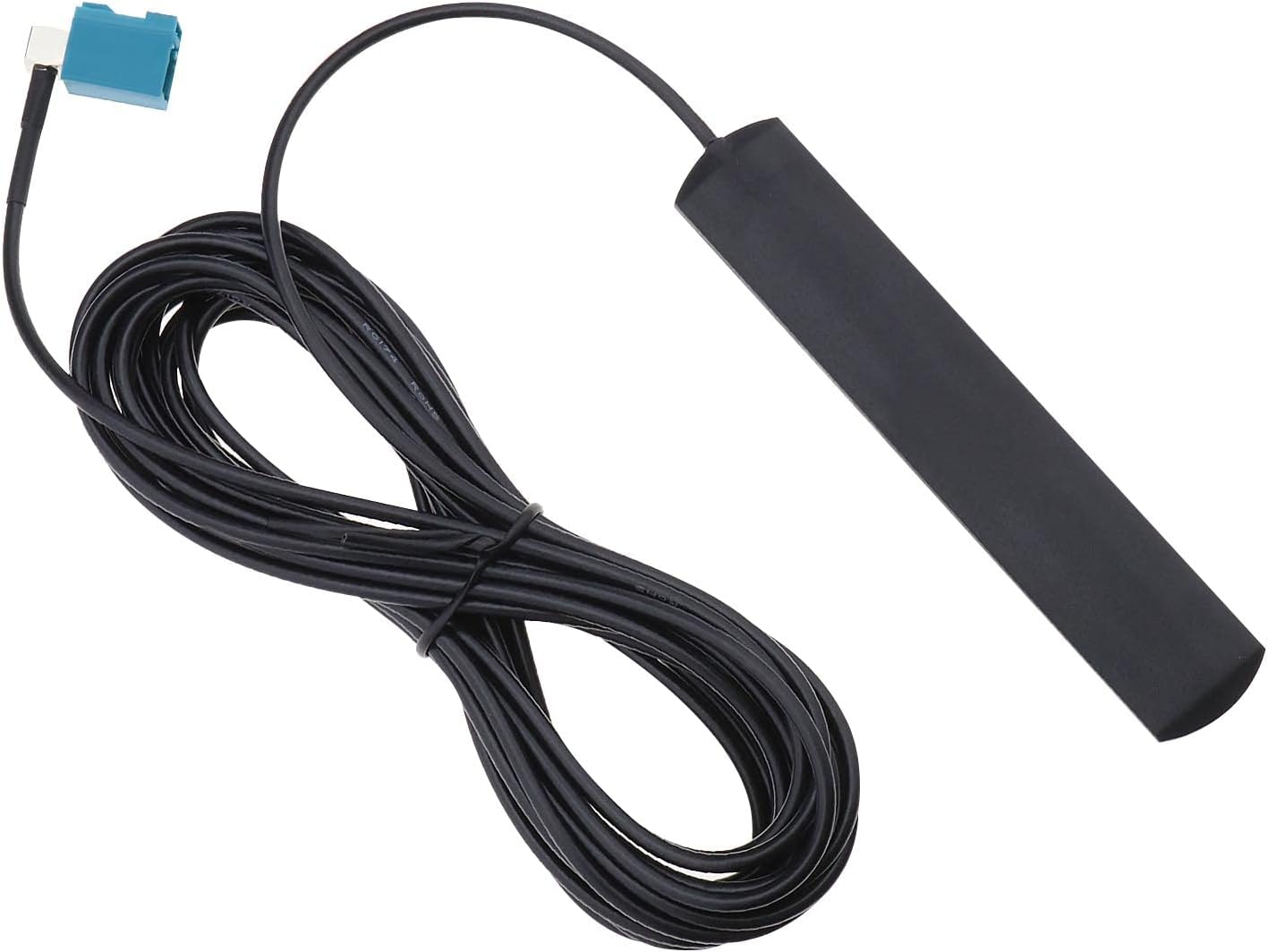 Fm/dab-autoradioantenne – Fakra Z-adapter – 5 M – Klebehalterung Für Hd-autoradios – Stereoanlagen – Headunits – Multimedia-cd-player