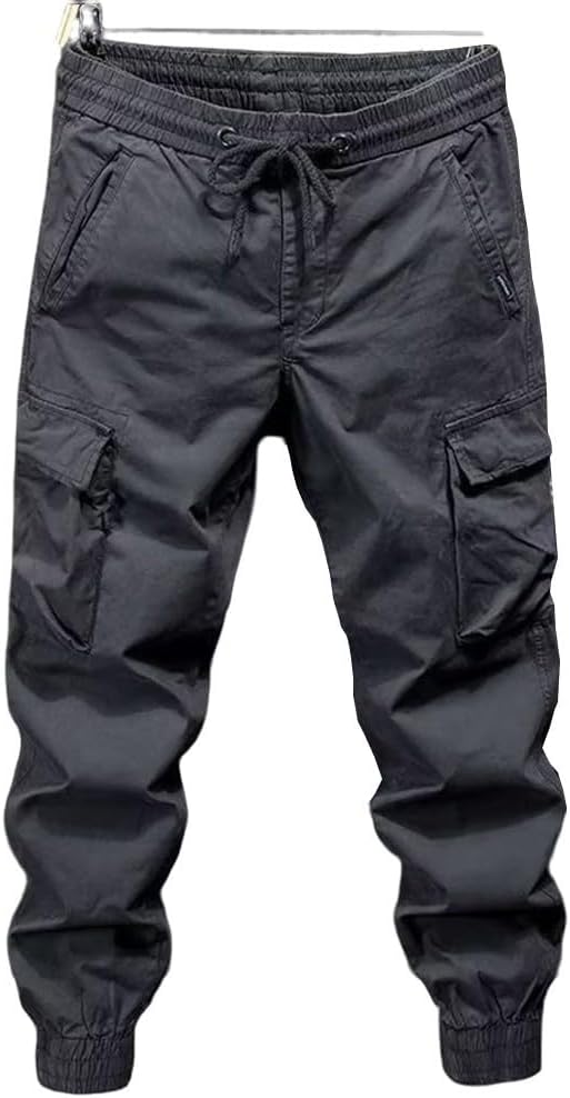 Lässige Herren-arbeitshose Mit Kordelzugtasche Und Mäßiger Elastizität, Geeignet Für Frühling, Sommer, Herbst Und Winter.