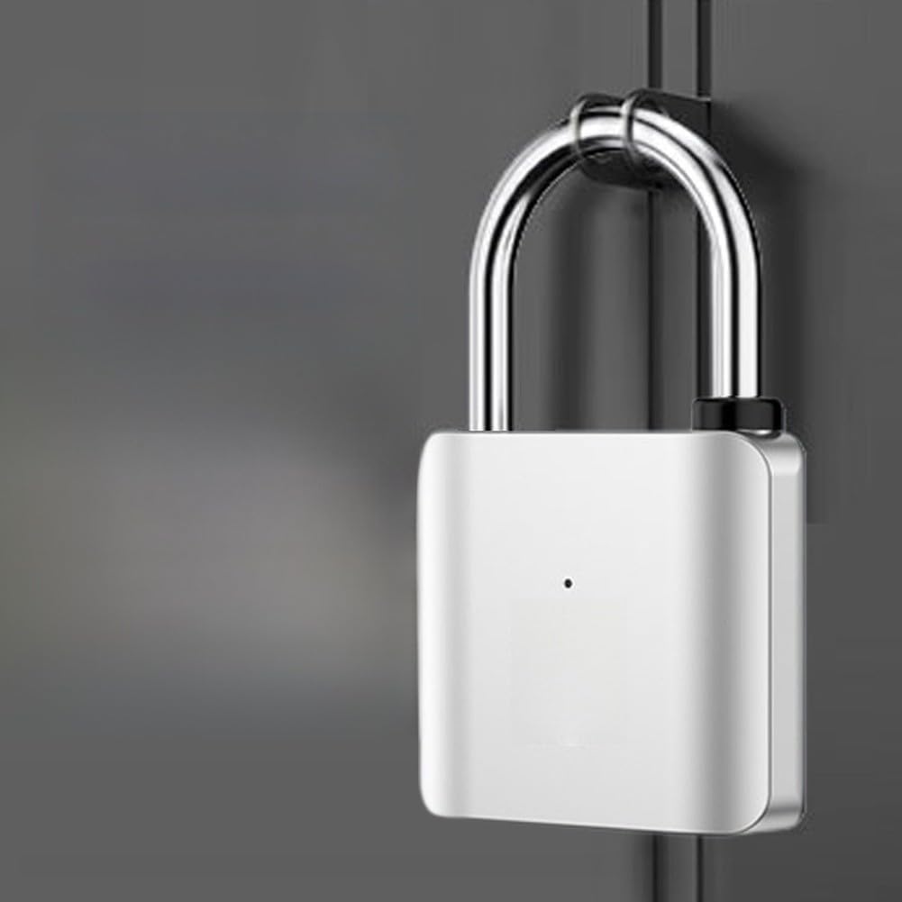 Biometrisches Fingerabdruck-vorhängeschloss, Zinklegierung, Ip65 (schwarz)