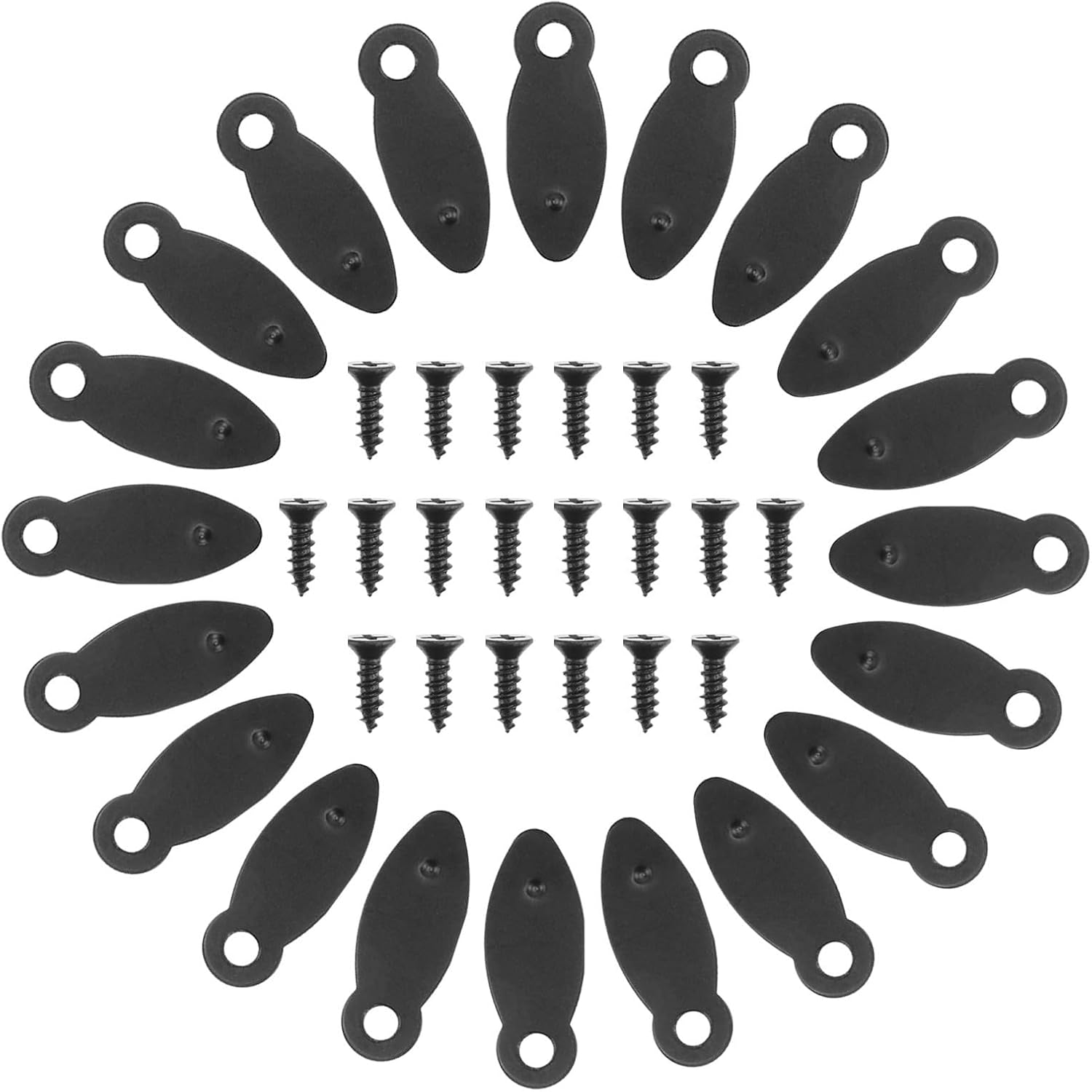 50 Schwarze Bilderrahmen-befestigungsclips Aus Eisen, Diy-zubehör Für Bilderrahmen, Stabile Rückwandbefestigung Für Büro Und Zuhause